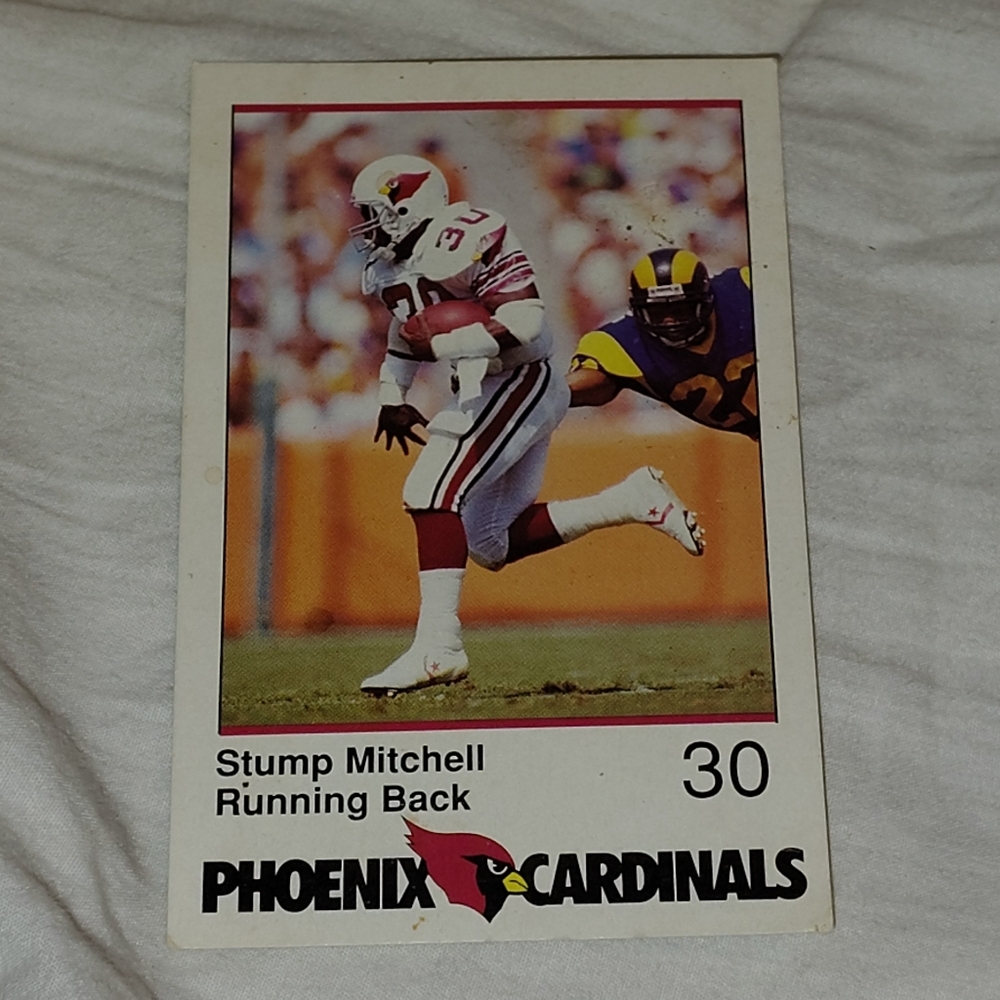 Phoenix Cardinals Football - Stump Mitchell, Running Back # 30 mt-9